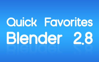 Modela más Rápido en Blender 2.82 con Quick Favorites